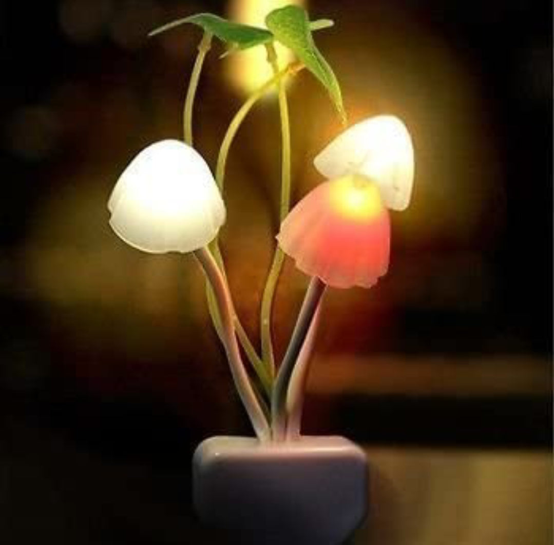 NIGHT LIGHT MUSHROOM LAMP SET OF 2 PICS