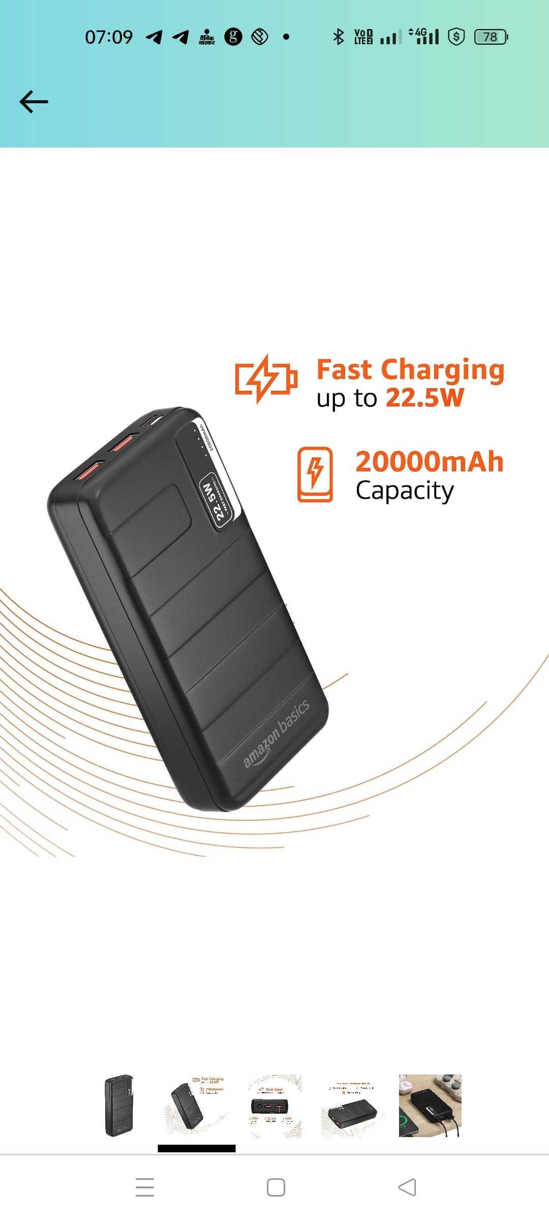 Amazon Basics 20000mAh