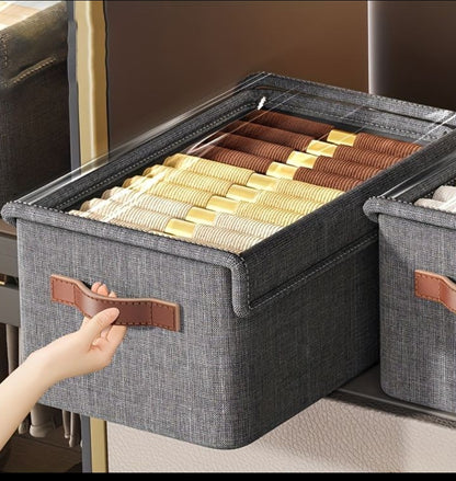 Cloth Storage Organiser With Cover (Imported) SET OF 2 PICS