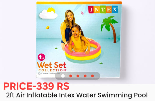 2 ft Summer Special Swimming Pool For Kids Inflatable Baby Bath Tub, 1-3 Years Inflatable Baby Water Pool Bath Tub, Multi Color