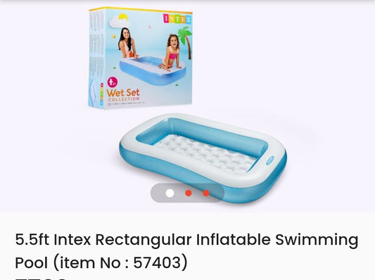 5.5ft Portable,Inflatable & Foldable Swimming Pool with Air Pump