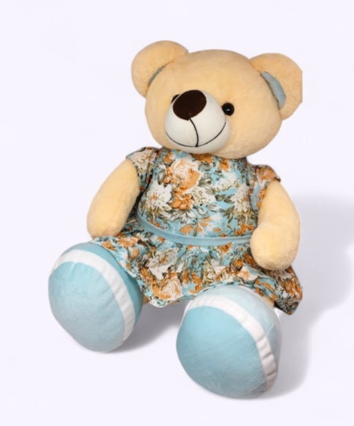 DRESS TEDDY SOFT PLUS TOYS IN PRIMIUM FABRIC IN 22 INCH