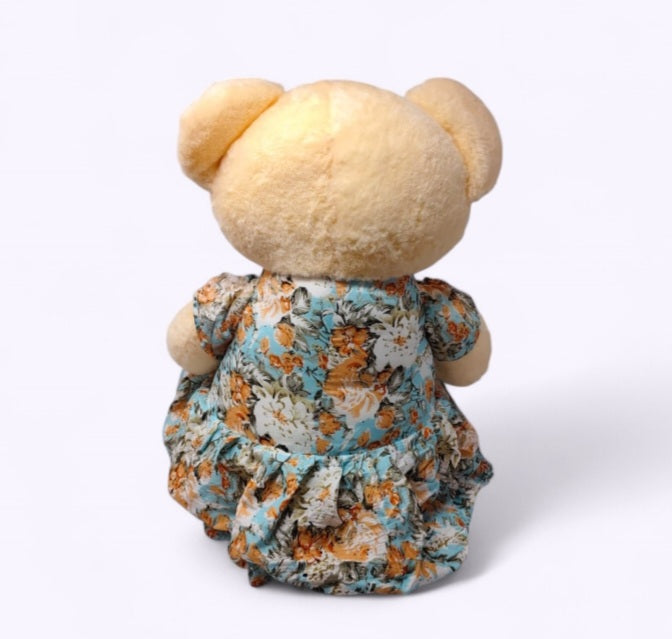 DRESS TEDDY SOFT PLUS TOYS IN PRIMIUM FABRIC IN 22 INCH