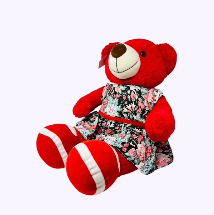 DRESS TEDDY SOFT PLUS TOYS IN PRIMIUM FABRIC IN 22 INCH