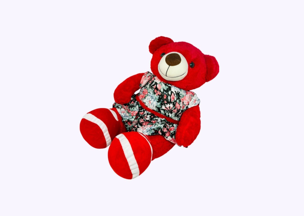 DRESS TEDDY SOFT PLUS TOYS IN PRIMIUM FABRIC IN 22 INCH