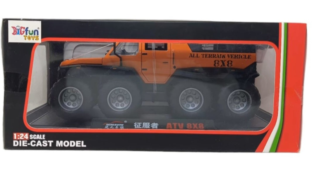 8 Tyre Alloy Car Model Diecast Metal Toy Off-Road Vehicles Car Model Simulation Kids Gift