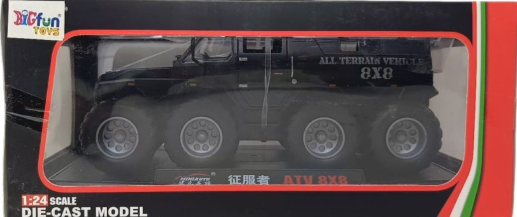 8 Tyre Alloy Car Model Diecast Metal Toy Off-Road Vehicles Car Model Simulation Kids Gift