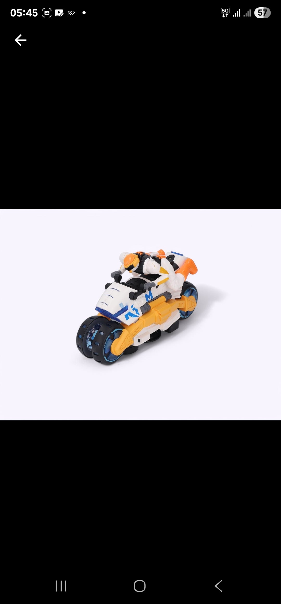 360 Degree Rotating Futuristic Stunt Bike Toy For Kids - Light & Sound