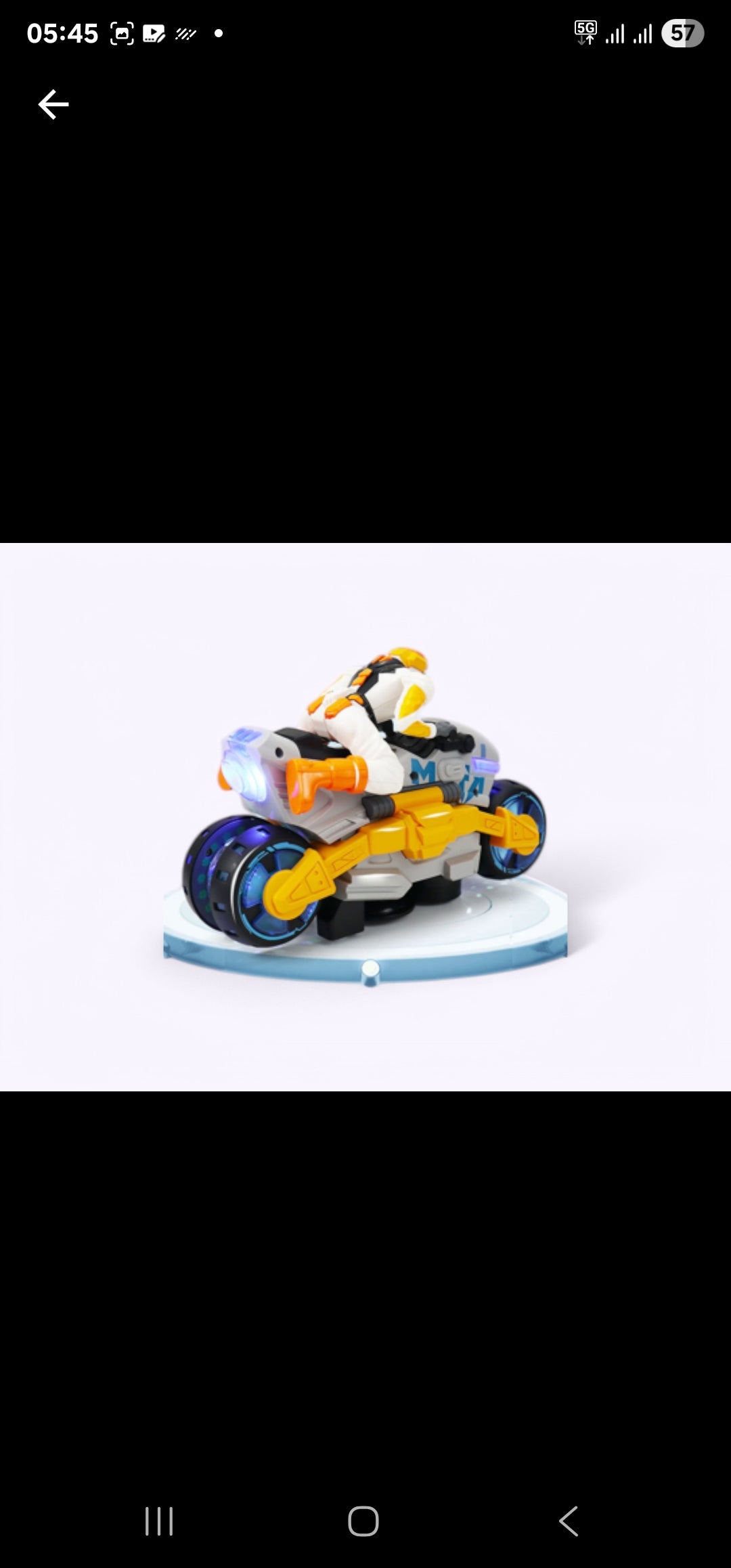 360 Degree Rotating Futuristic Stunt Bike Toy For Kids - Light & Sound