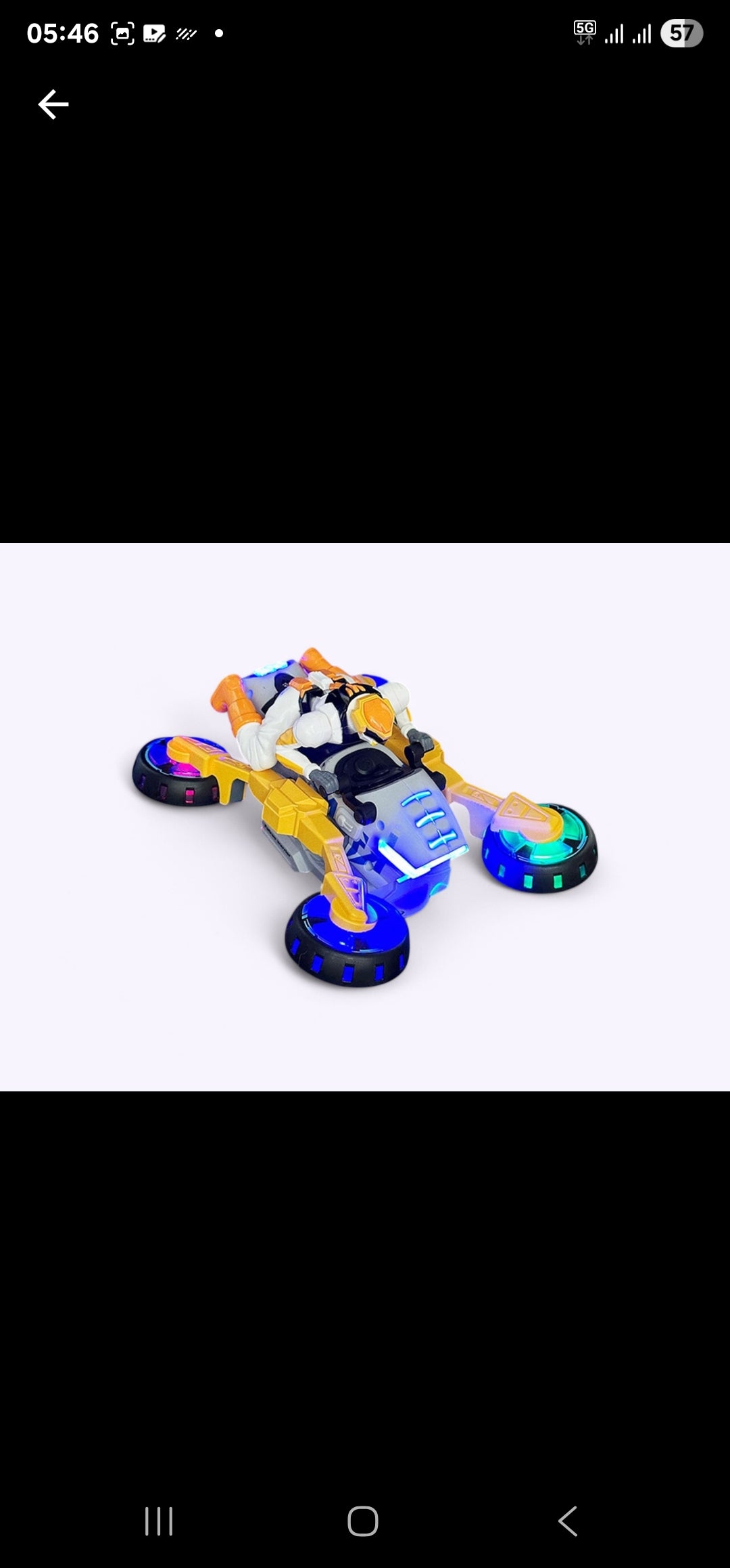 360 Degree Rotating Futuristic Stunt Bike Toy For Kids - Light & Sound