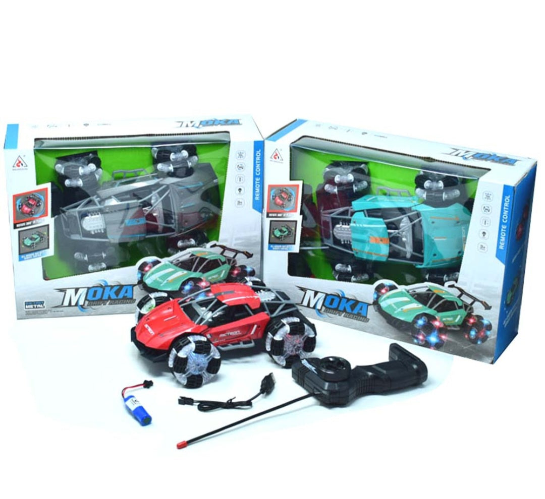 4ch Moka Metal Drift Racing All Direction Wheels Electric Car With lights