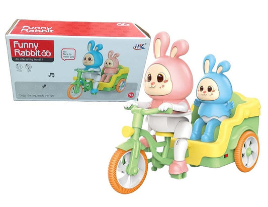 Funny Rabbit Rickshaw with Light and Music