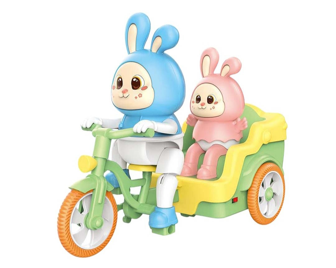 Funny Rabbit Rickshaw with Light and Music