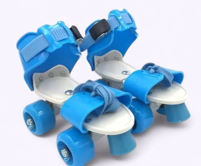 Adjustable Roller Skates with Straps and Laces