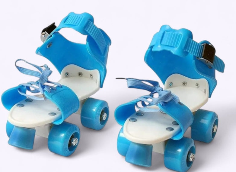 Adjustable Roller Skates with Straps and Laces
