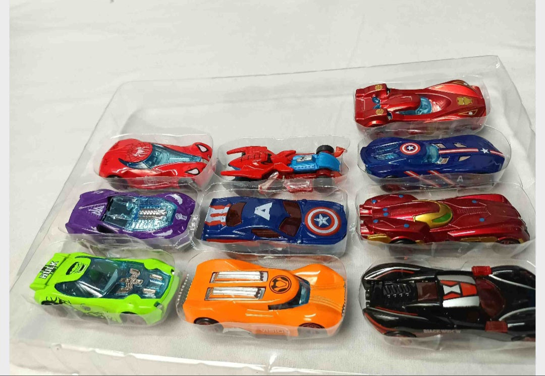 10 Pics car set Super hero Avenger metal hot wheel type Die Cast design alloy