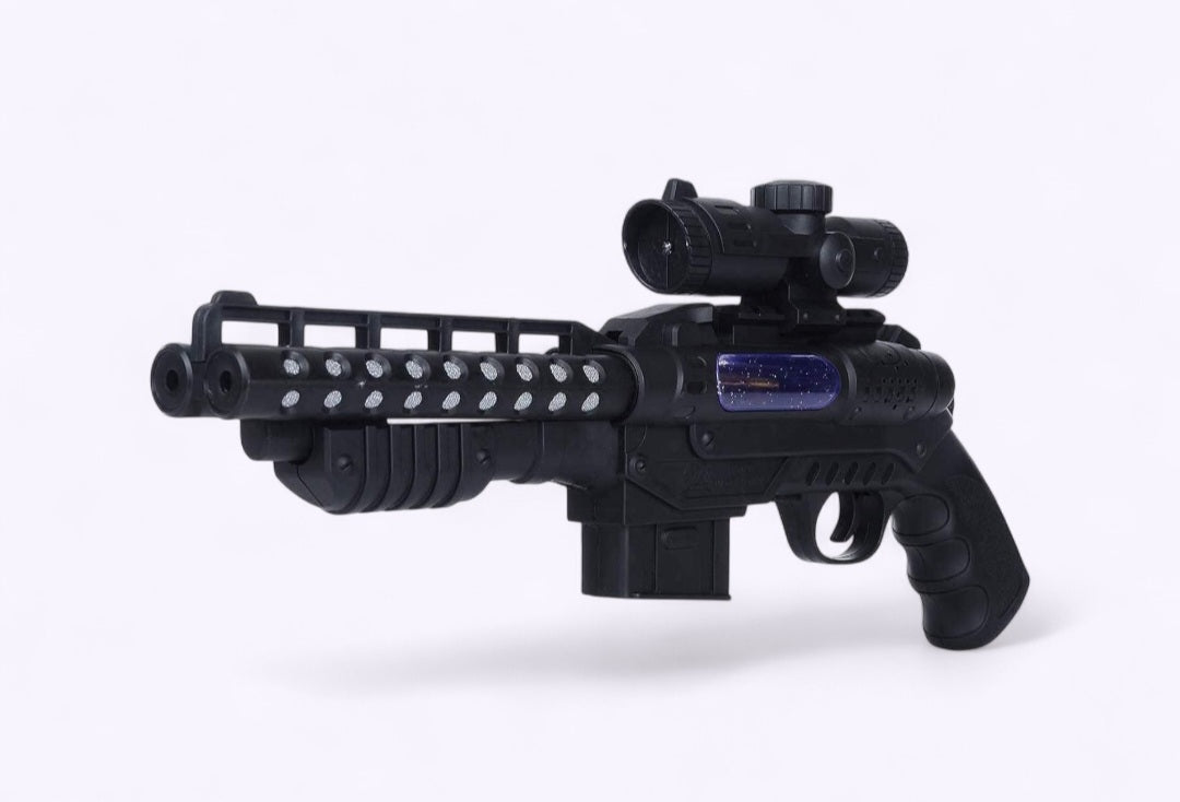 DOUBLE BARREL GUN WITH LIGHT & MUSIC