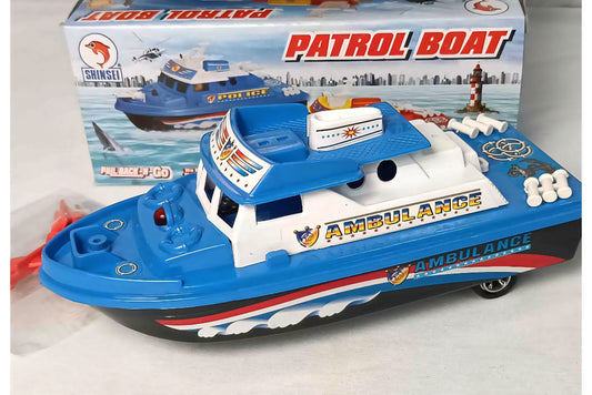 PATROL BOAT PULL BACK TOY