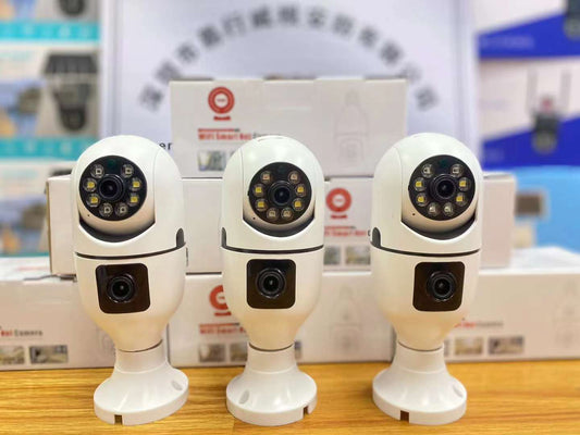 Dual lens bulb camera