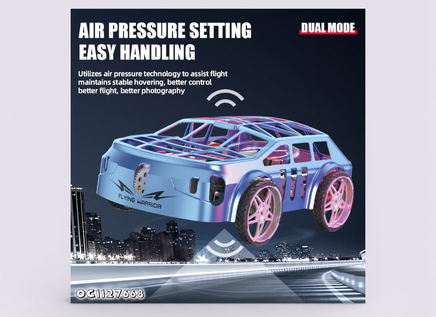 Land/Air Flying Car Toy with Cool LED Design